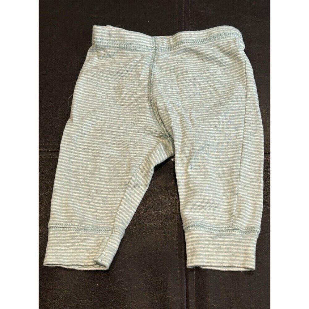 Carter’s 3 Month Baby  Joggers Green Striped with Cloud on the Booty - Picture 2 of 4